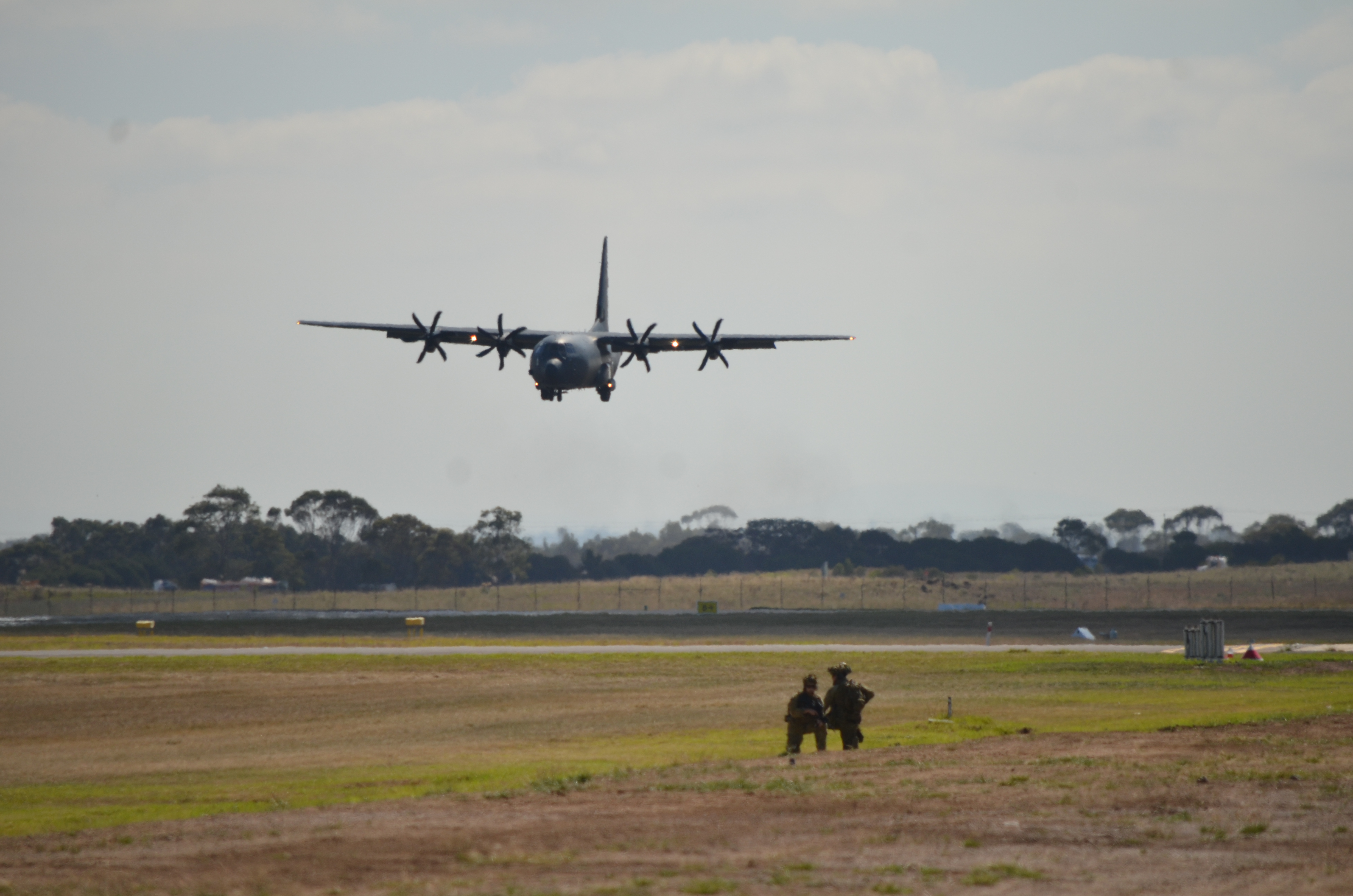 RAAF C-130J Hercules static display at Avalon Airshow