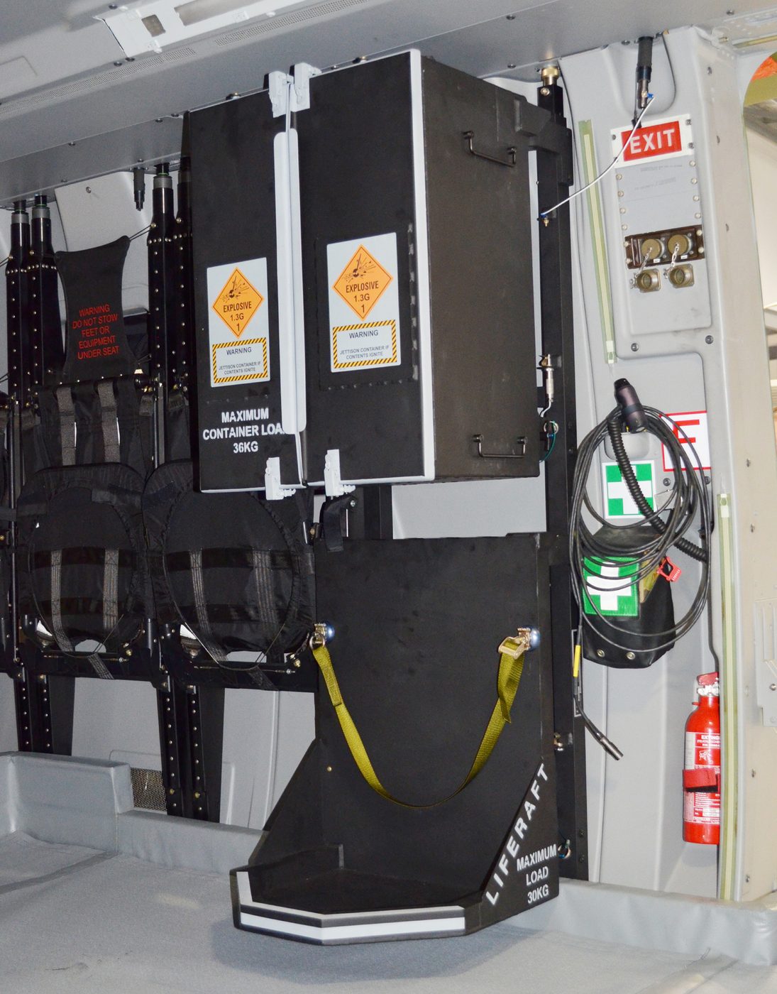 MRH90 Pyrotechnics & Life Raft Stowage System