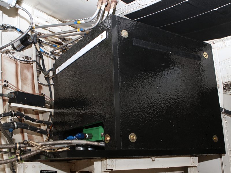 AMCE lightweight armour enclosure installed in a C-130