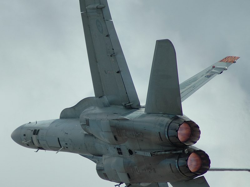 F/A-18 Hornet in flight